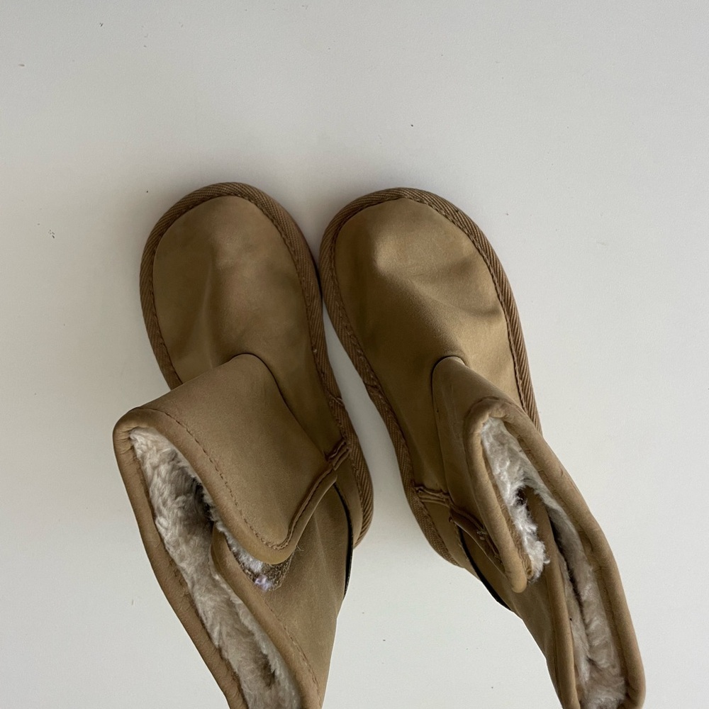 Cozy Tan Kids Boots